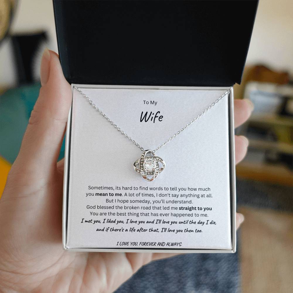 To My Wife | Love Knot Necklace